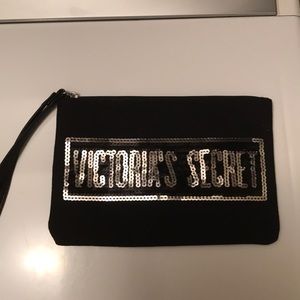 VS Pink sequined cosmetics bag